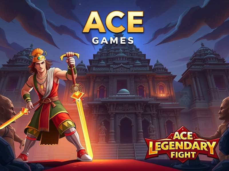 Ace Legendary Fight Game Cover featuring Legendary Guardians protecting ancient Indian temple